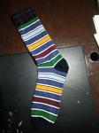 mens combed cotton colourful nylon pattern anklets socks toe and heel re