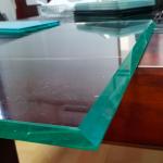 Solid Structure Building Tempered Glass With 45 Degree Beveled Edge