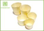Wholesale Poplar Pine Wood Round Cup Wooden Cup for Food Dessert