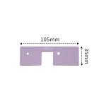Industrial Electronics Heat Insulation Silicone Cpu Pad 0.5mm-15mm Thickness