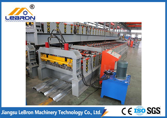 PLC Control Automatic Floor Deck Roll Forming Machine Roof Tile Machine Hydraulic Cut