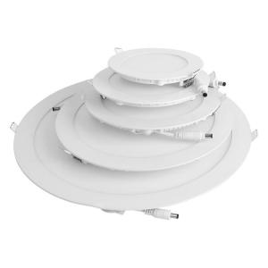 China 12W/15W Round Led Panel Light With 95-98Ra Triac Or 0-10V Dimmable For Offices, Conference Rooms on sale