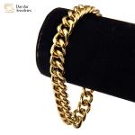 18k Gold Plated 316L Stainless Steel Jewelry Men Hip Hop Cuban Link Chain