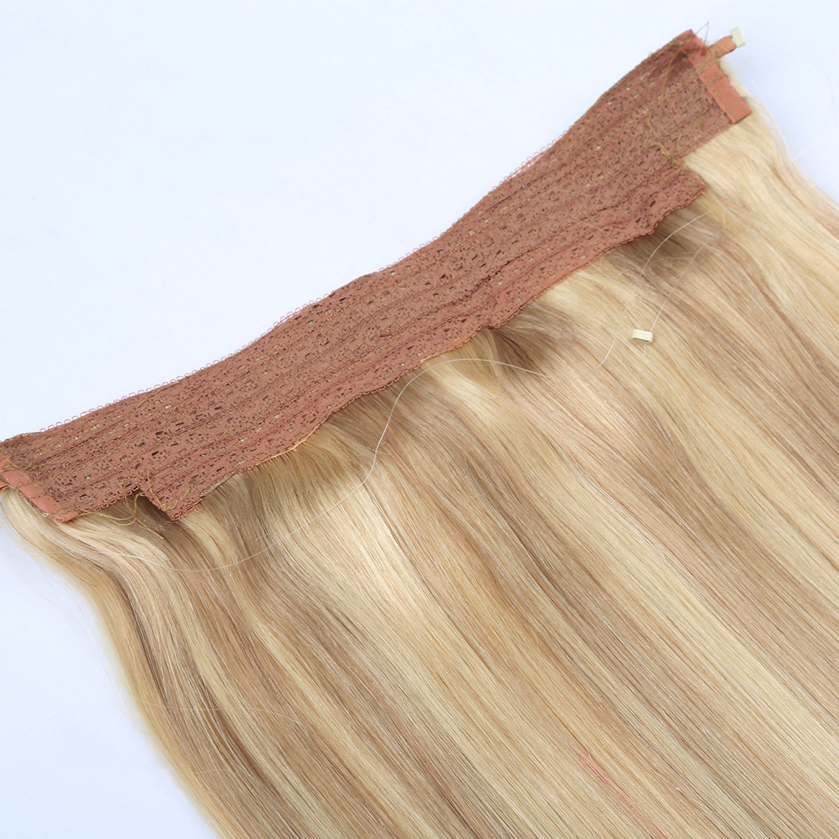Thick Bottom 120g Remy Double Drawn Flip Human In Hair Extensions Halo Hair Extension