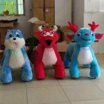 Hansel coin operated mall ride on battery operated animal toy rides