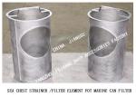 IMPA872021-872034 Cylindrical Seawater Filter Accessories 316l Stainless Steel