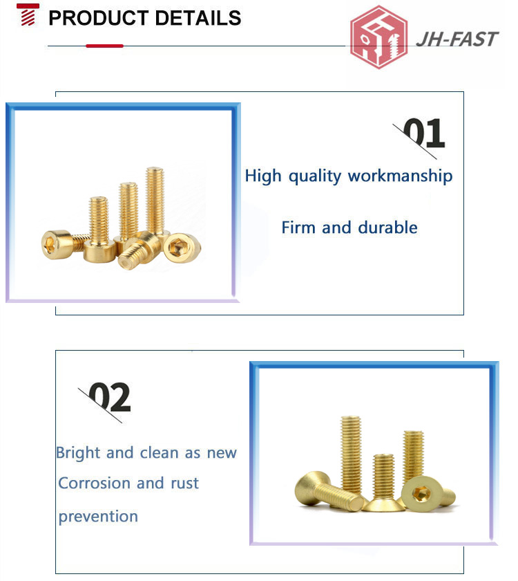 M2 M2.5 M3 M4 M5 M6 Hexagon Socket Flat Countersunk Head Screw Furniture Screws