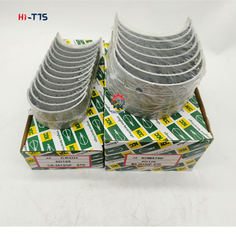 6D125 Connecting Rod Bearing And Crankshaft Bearing For Diesel Engine Parts