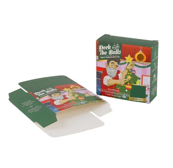 Digital Printing Small Foldable Carton Box For Shipping White Packaging Soap