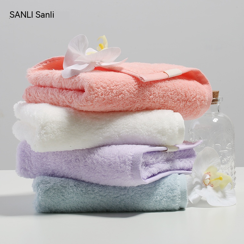 100% Cotton Bath Towel Set Luxurious and Highly Absorbent for All Ages by Sanli Towel