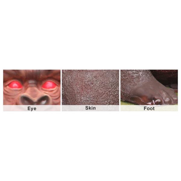 Realistic Life Size Animatronic Gorilla King Kong For Amusement Park