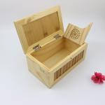 Bamboo Stash Box - Storage For Herbs and Accessories | 100% Bamboo w/Natural