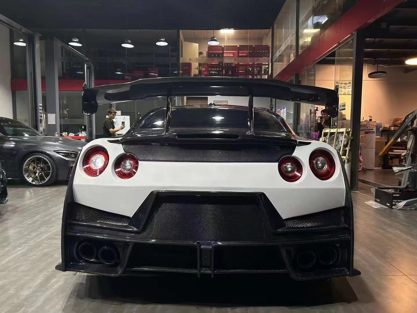 2024 nissan gtr body kit replacement nismo style spoiler car front rear hood