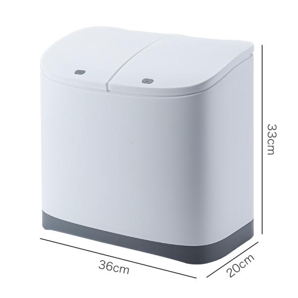 New Design Kitchen Trash Can Sorting Garbage Cans Household Dry and Wet Separation With Lid