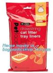 CAT PAN LINERS, DRAWSTRING CAT LITTER TRAY LINERS, CAT LITTER BAGS, CAT PET BAGS