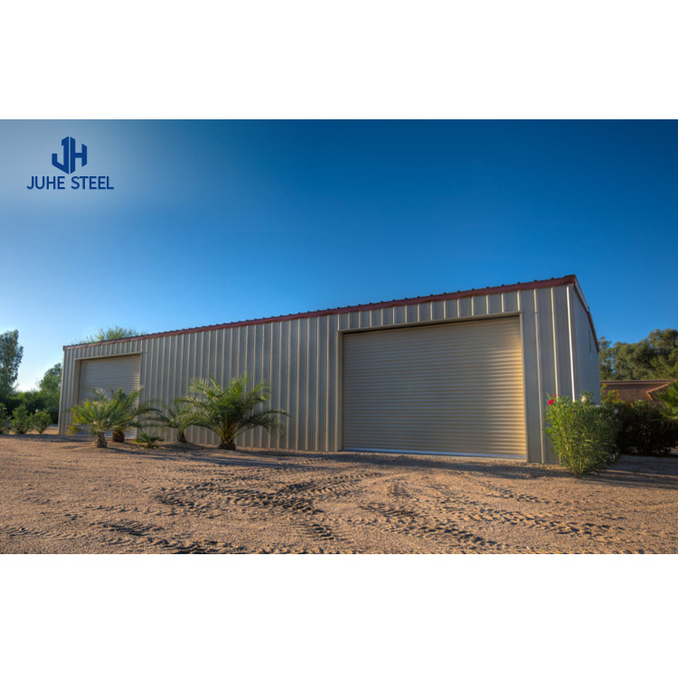 Easy Assemble Prefab Metal Steel Structure Car Garage with Solid H-shape Steel Beam