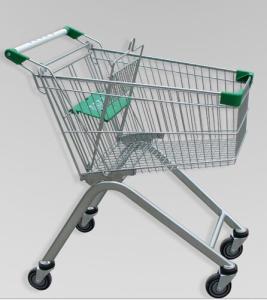 Wholesale Metal Luggage Shopping Trolley With Wheels , Supermarket Unfolding Cart 80L from china suppliers