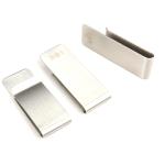 Custom logo antique bronze plating stainless steel metal money clip