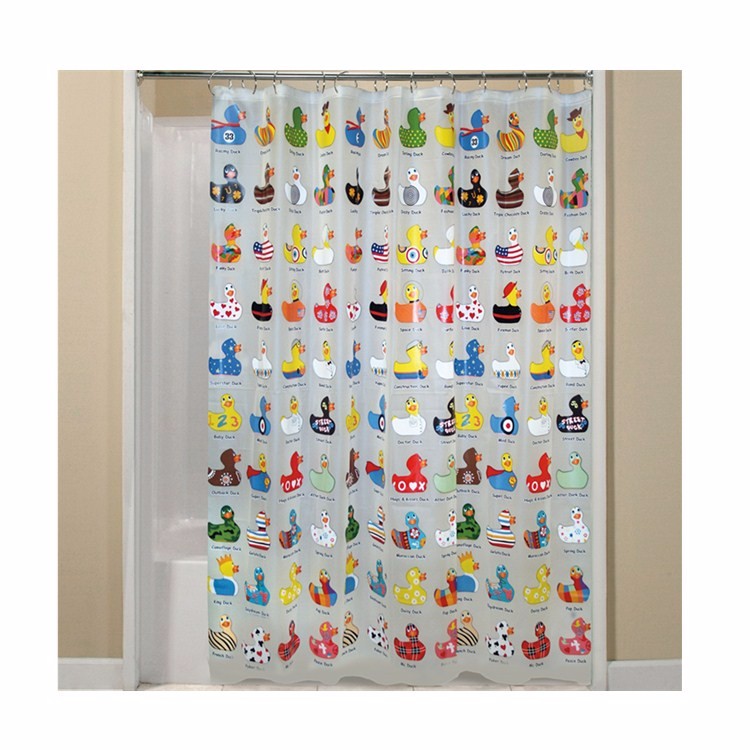 Mildew Resistant PEVA Stylish Waterproof Shower Curtain , Clear Plastic Shower Curtains