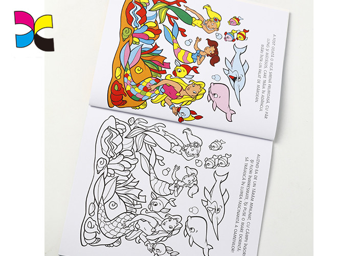 Varnishing Coloring Book Printing Services , Luxury Softcover Childrens Book Prints