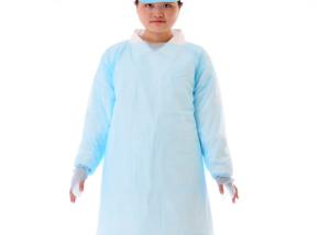Wholesale Long Sleeves Disposable CPE Isolation Gown For Hospital from china suppliers