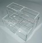 Counter Top Clear Acrylic Makeup Organizer Merchandise Recyclable