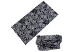 Black White Simple Design UV Headwear 25*50 CM Polyester Scarf