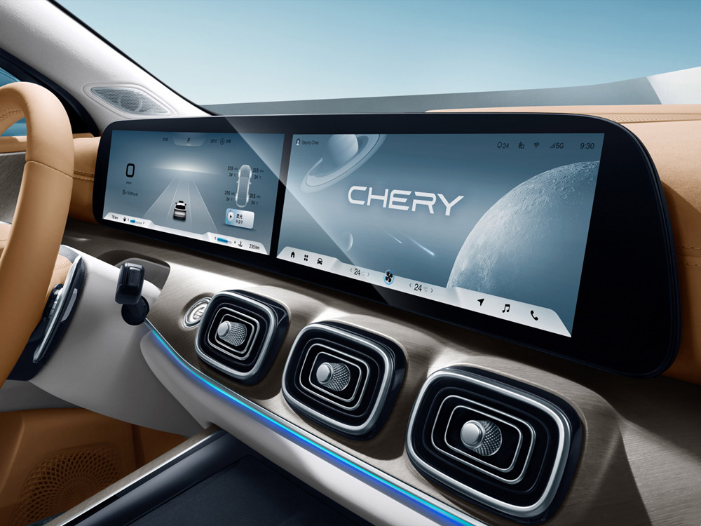Touch Screen and Macpherson Front Suspension 2024 Chery Tiggo 9 Medium-Sized SUV Gasoline Automobile 0km Used Cars Vehicle