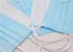 3 Ply Surgical Face Mask , Disposable Earloop Face Mask Anti Bacteria Virus