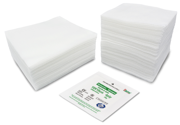 CE approved Medical Absorbent Non woven sponge Sterile X-ray Non woven Swab