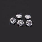 Small Size Faceted Loose Bead Gemstone Silver Moissanite Pendant for Jewelry