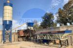 HZS25 Automatic Commercial Concrete Batching Plant, Skip Hoist Concrete Mixing
