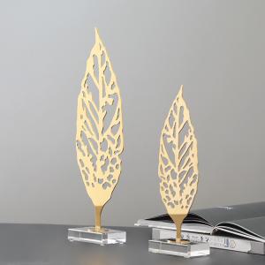Wholesale Home Stainless Steel Gold Leaf Sculpture Arts And Crafts from china suppliers