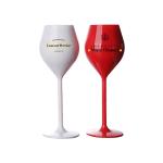 Food Grade Plastic Veuve Clicquot Wine Champagne Glass For Outdoor Events