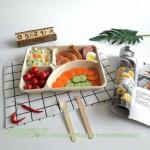 Costom Printed Paper Pulp Takeaway Sauces Packing Tableware Multi-Compartment