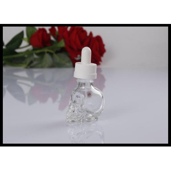 Skull 30ml Essential Oil Glass Dropper Bottles Clear Green Black Bottle