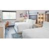 Buy cheap American Style Laminate Oak Wood Luxury Hotel Bedroom Furniture For Four Point from wholesalers