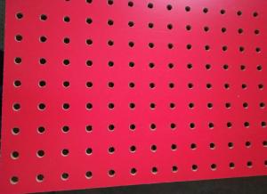 Wholesale 1220*2440*5mm Melamine MDF pegboard/perfotated board for display from china suppliers
