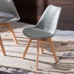18.8 Inch Pp Plastic Chair Solid Wood Durability Ergonomic Design