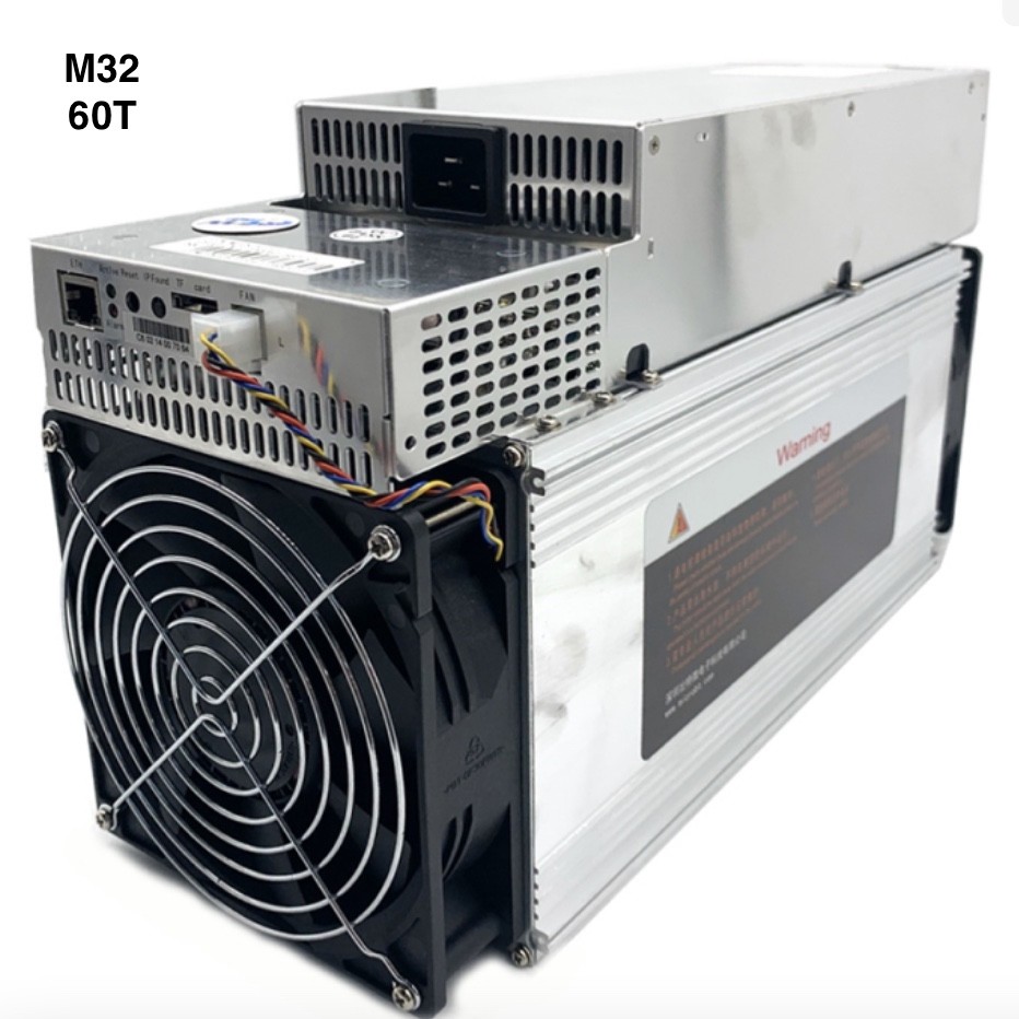 3300W Microbt Whatsminer M32 60T SHA 256 Bitcoin Miners