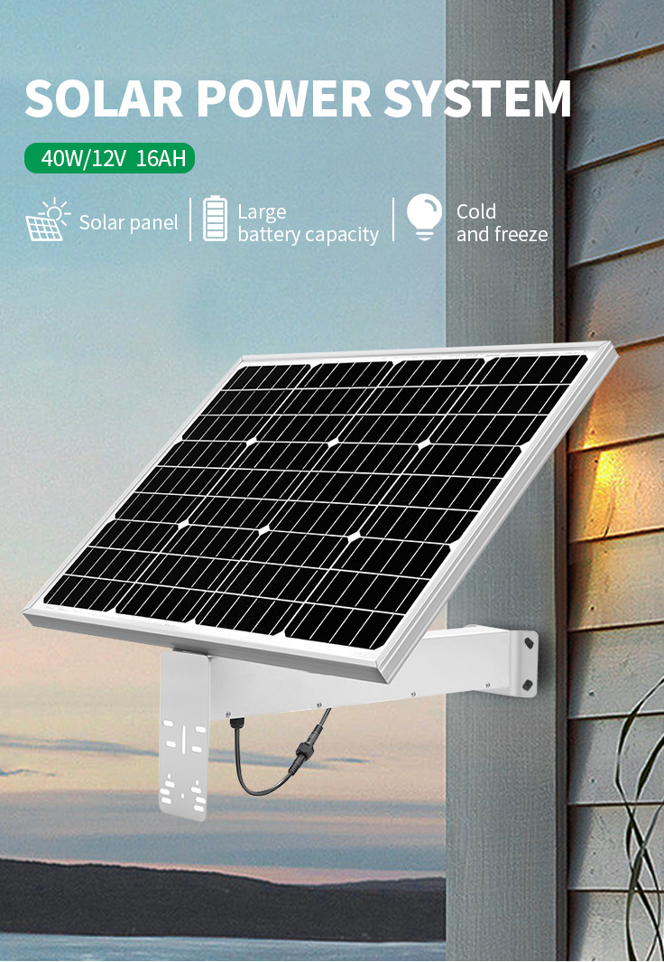 HighFly EU Warehouse Half Cells Bifacial Fixed 40W 12V 16Ah Solar Panel Home Power System With Tuv/ce Certification