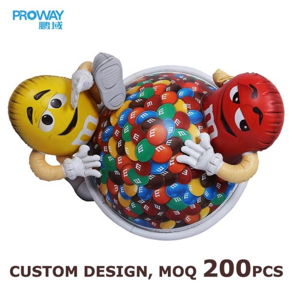 Inflatable Advertising Decoration - Giant Candy Bowl & Character Display for Store Promotion