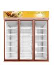 738L Fan Cooling Glass Door Upright Display Cooler Beverage Fridge