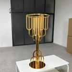 Event Table Decoration Gold Flower Centerpiece Stand Metal 100cm