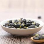 High Fiber Roasted Black Beans Snack Crispy Salted