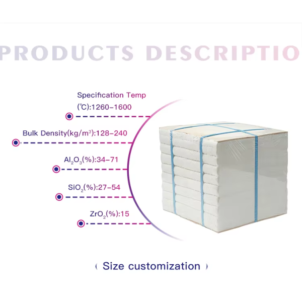 1260°C 1430°C Ceramic Fiber Module Thermal Insulation Kiln Refractory Material