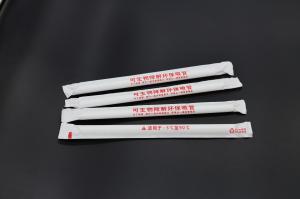 China Disposable PLA Biodegradable Drinking Straw Compostable Individually Packaged Smoothie Transparent on sale