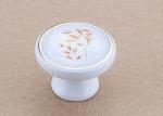 Round Wardrobe Door Cabinet Drawer Pulls For House / Building , Lightweight