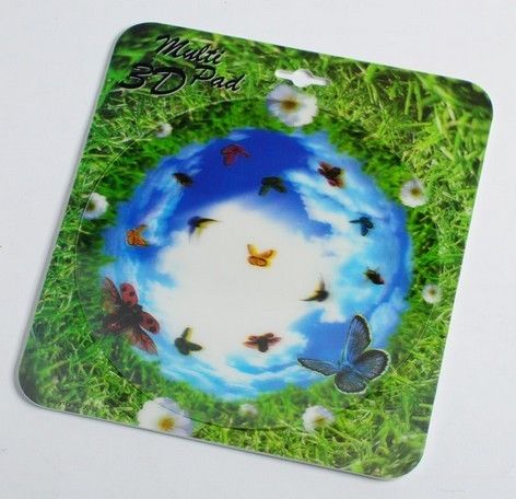PLASTIC LENTICULAR 3d custom printed mouse pads PP PET 3d breast mouse pad printing