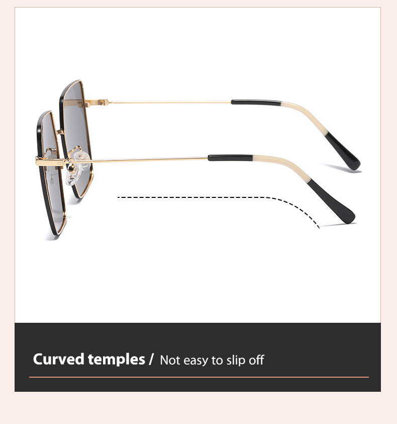 OEM Metal Frame Sunglasses , TAC Lens Lightweight Sunglasses Womens